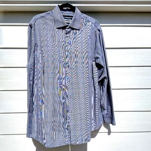 Sold Calvin Klein Regular Fit Gray Plaid Dress Shirt XXL / 16.5 34/35